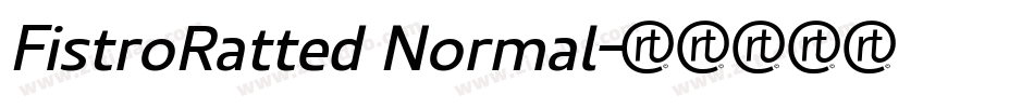 FistroRatted Normal字体转换